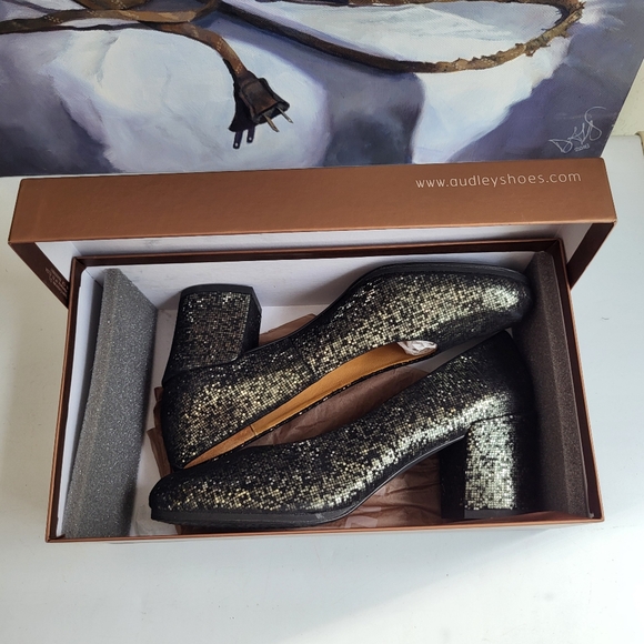 Audley Metallic Leather Heels, 39.5 - Picture 16 of 16